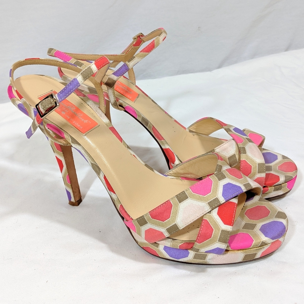 Kate Spade Multicolor Geometric Heels